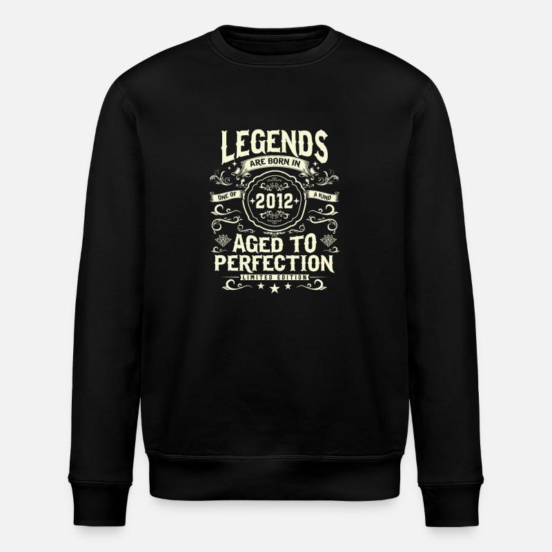 Retro Schatz 2012 - 11 Jahre - Stanley/Stella ROLLER Unisex Organic Sweatshirt - black