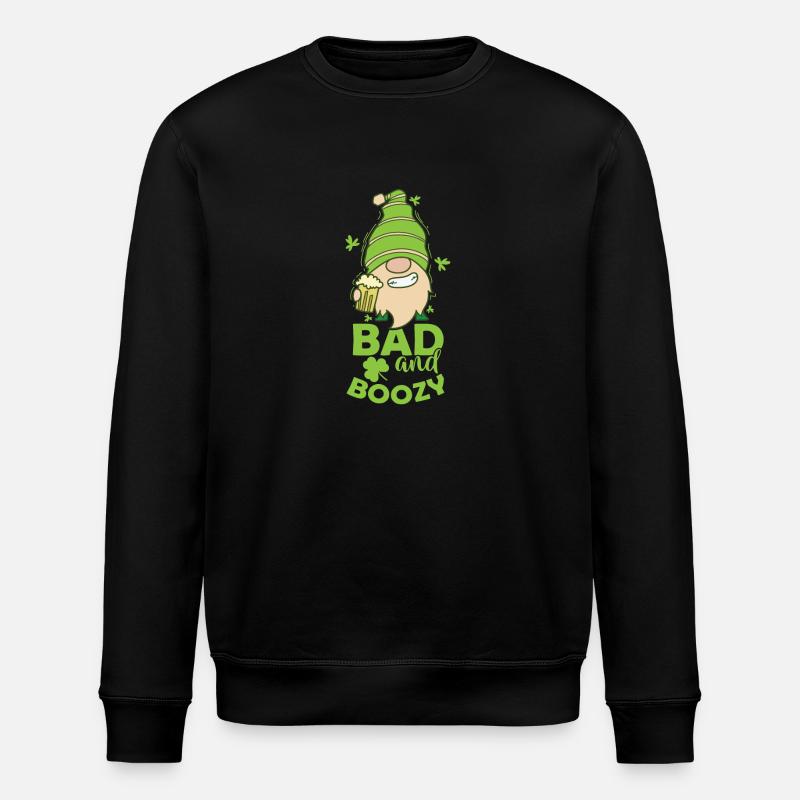 Mauvais et Boozy Saint-Patrick - Sweat bio ROLLER Stanley/Stella Unisexe - noir