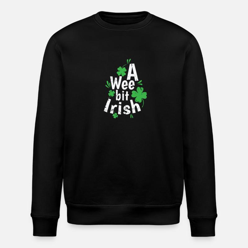 Un peu irlandais Saint-Patrick - Sweat bio ROLLER Stanley/Stella Unisexe - noir