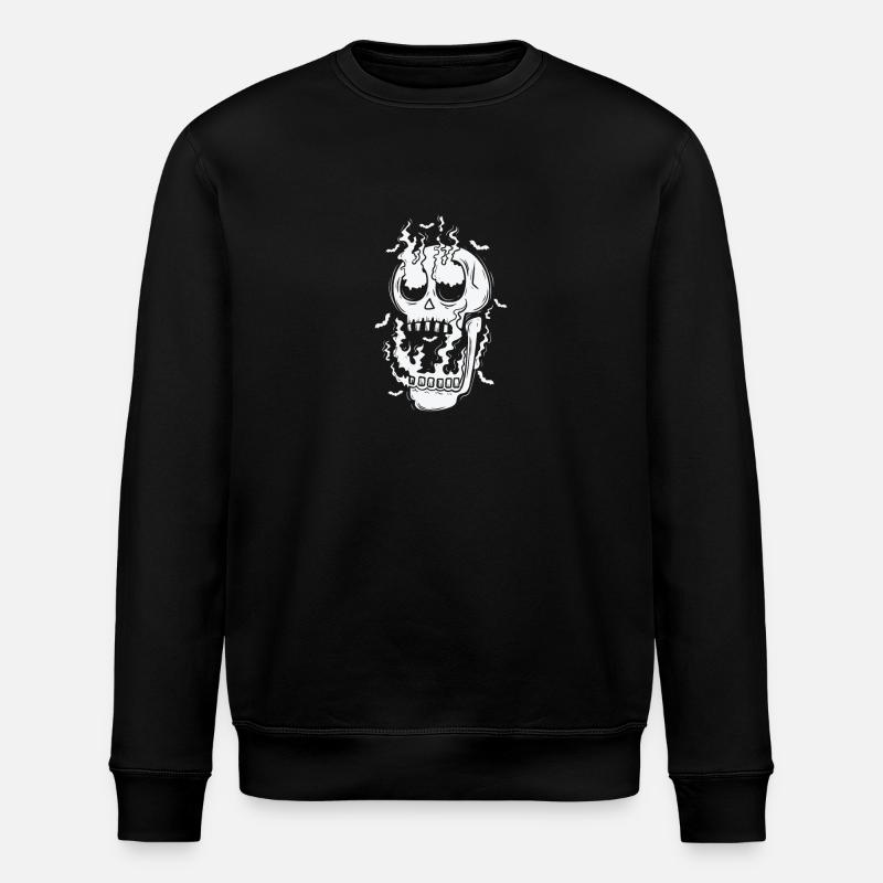 Gothic head dark melancholy - Stanley/Stella ROLLER Unisex Organic Sweatshirt - black