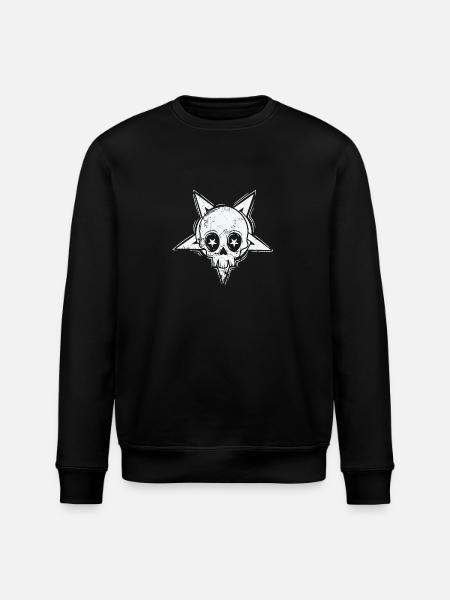 Gothic head mysticism melancholy - Stanley/Stella ROLLER Unisex Organic Sweatshirt - black