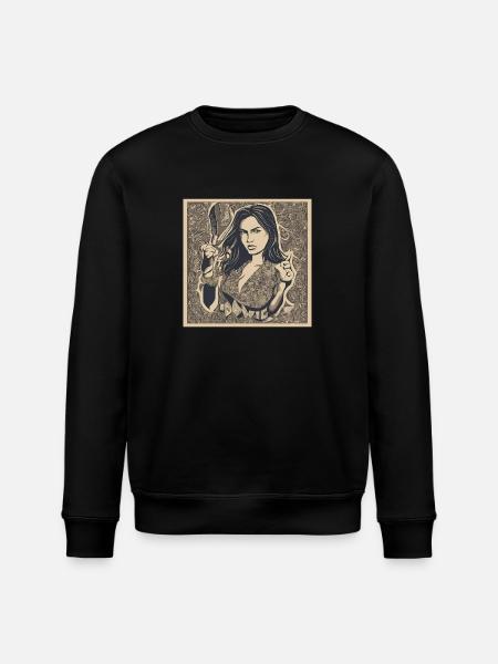 Frauen Power - Stanley/Stella Unisex Bio-Sweatshirt ROLLER - Schwarz