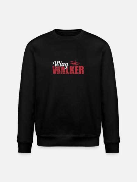 Wing Walker daredevil hobby - Stanley/Stella ROLLER Unisex Organic Sweatshirt - black