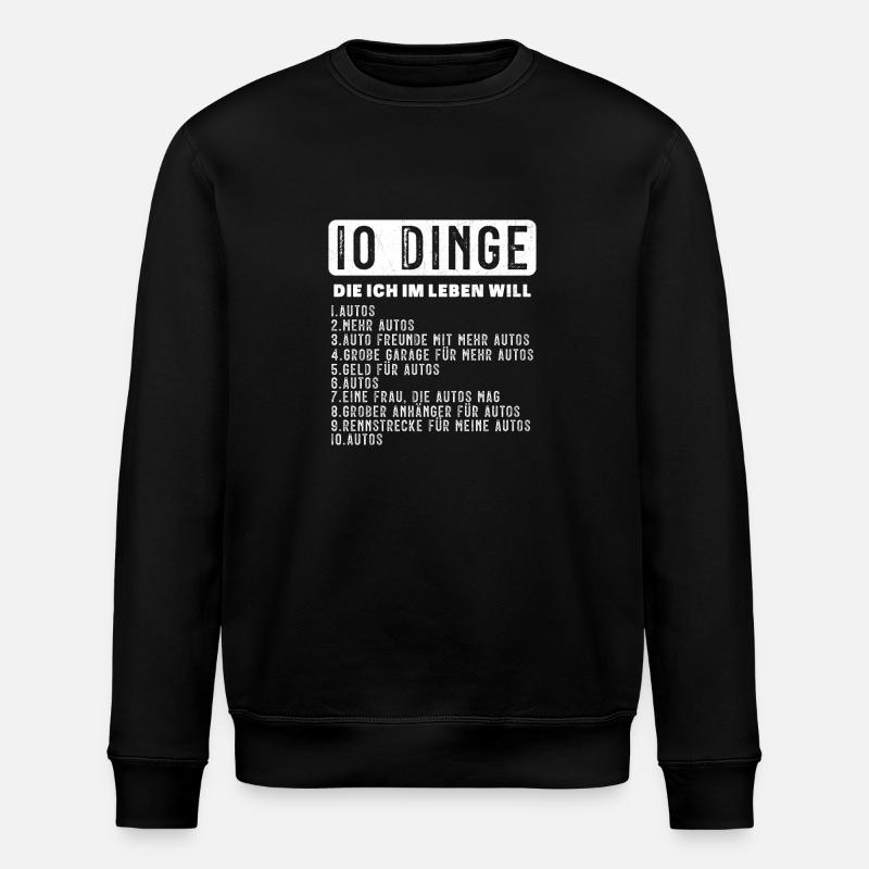 Auto Tuning Schrauber - Stanley/Stella Unisex Bio-Sweatshirt ROLLER - Schwarz