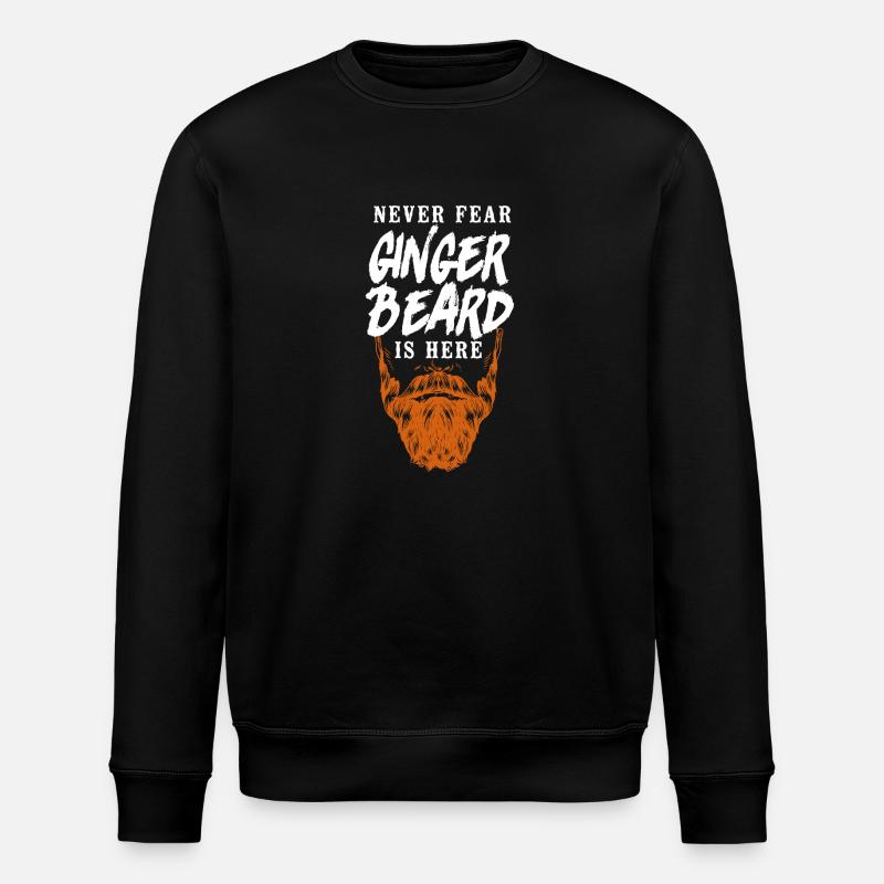 Beard Lover Bearded Man Ginger - Stanley/Stella Unisex Bio-Sweatshirt ROLLER - Schwarz