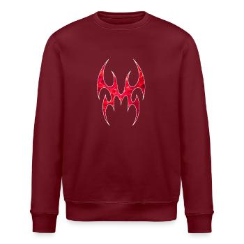 Alien Spider fait de polygones rouges - Sweat bio ROLLER Stanley/Stella Unisexe - bordeaux - Devant - Nik (191cm)