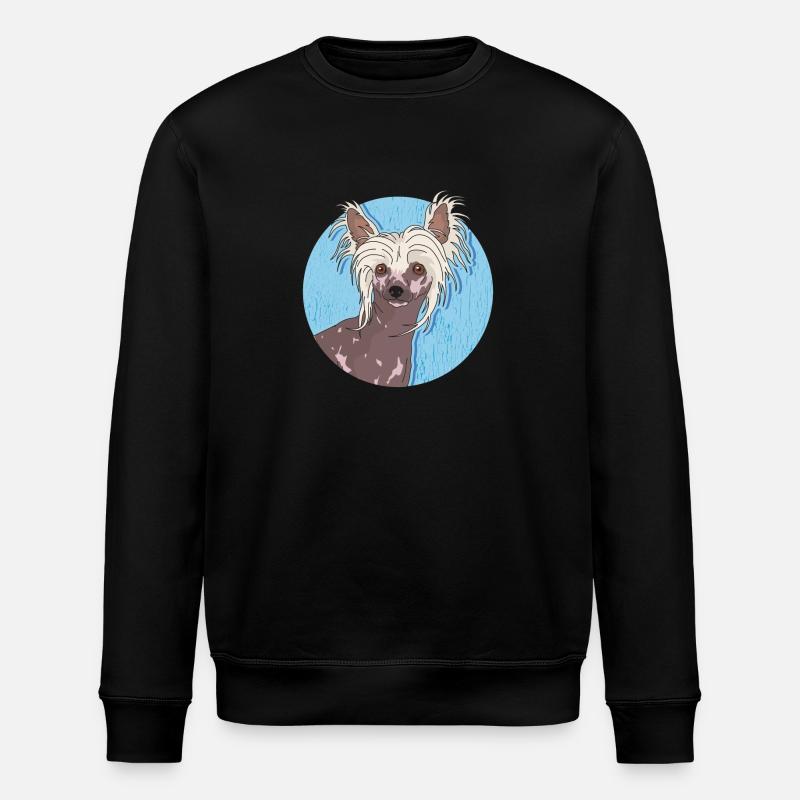 Chinese Crested Chinese Crested Gift - Stanley/Stella ROLLER Unisex Organic Sweatshirt - black