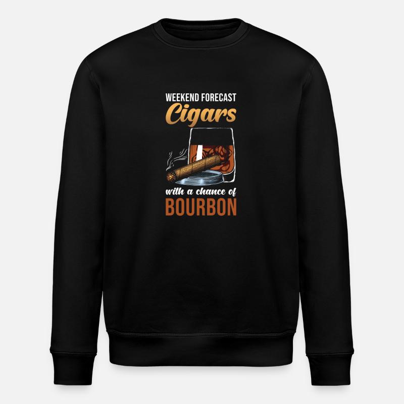 Cigar Whisky Bourbon Lover - Sweat bio ROLLER Stanley/Stella Unisexe - noir