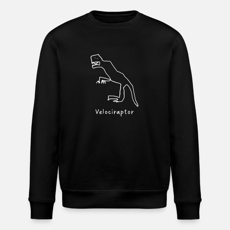 Dinosaure Velociraptor - Sweat bio ROLLER Stanley/Stella Unisexe - noir