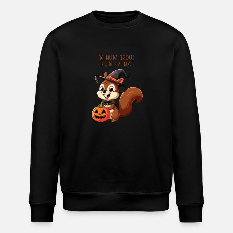 Halloween squirell - Stanley/Stella ROLLER Unisex Organic Sweatshirt - black