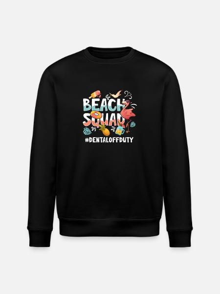 Dental Vacation Beach Group - Stanley/Stella ROLLER Unisex Organic Sweatshirt - black