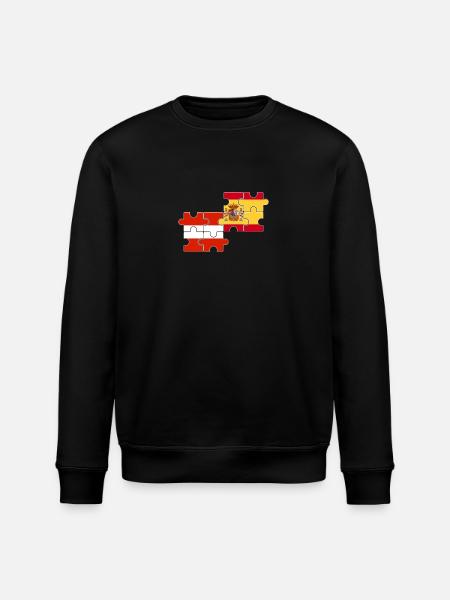 Austria Spain Flag Spanish Austria - Stanley/Stella ROLLER Unisex Organic Sweatshirt - black