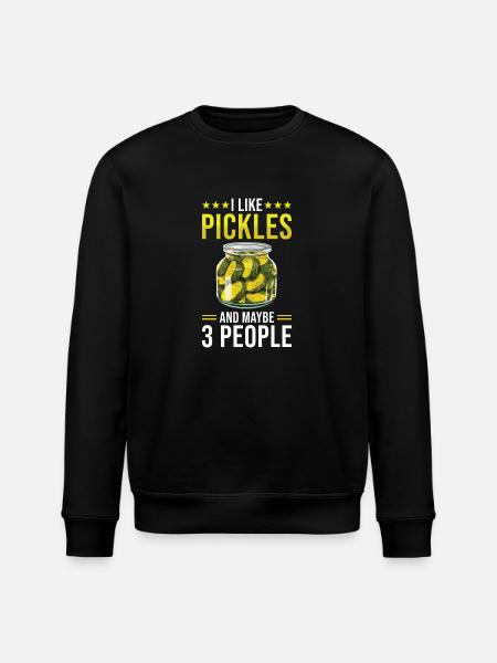 Pickles Lover concombre mariné cadeau - Sweat bio ROLLER Stanley/Stella Unisexe - noir