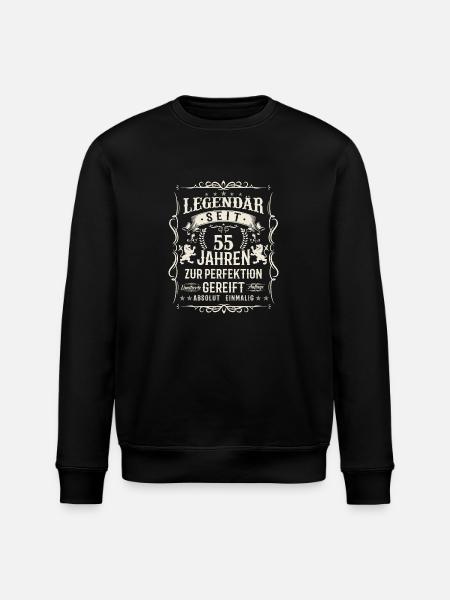 55 years of perfection - Stanley/Stella ROLLER Unisex Organic Sweatshirt - black