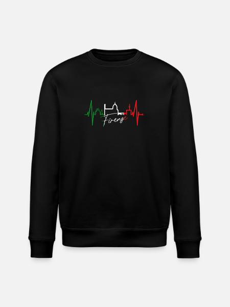 Firenze Skyline Italia Heartbeat I Love Firenze - Felpa ecologica unisex ROLLER di Stanley/Stella - nero