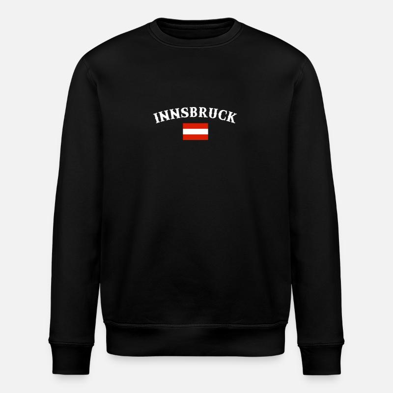 Drapeau de Innsbruck, Autriche, Autriche - Sweat bio ROLLER Stanley/Stella Unisexe - noir