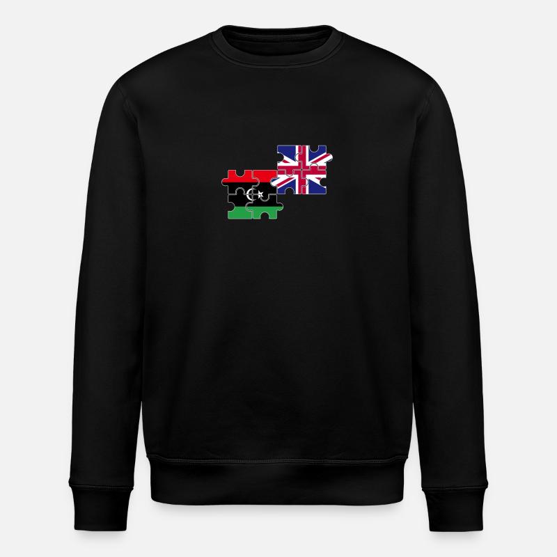 Libye Royaume-Uni Drapeau britannique libyen - Sweat bio ROLLER Stanley/Stella Unisexe - noir