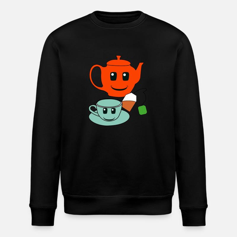 Gastronomy Host Tea Teapot Drinks - Stanley/Stella ROLLER Unisex Organic Sweatshirt - black