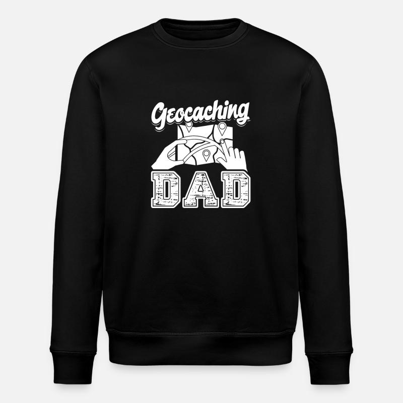 Geocaching Geocaching Dad - Stanley/Stella ROLLER Unisex Organic Sweatshirt - black