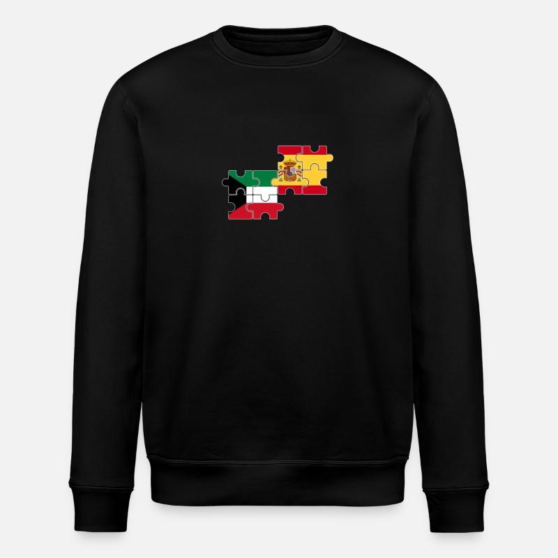 Koweït, Espagne, drapeau, Espagnol, Koweïtien - Sweat bio ROLLER Stanley/Stella Unisexe - noir