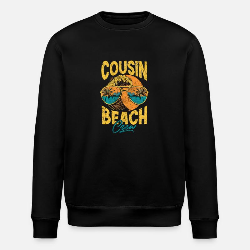 Cousin Strand-Crew - Stanley/Stella Unisex Bio-Sweatshirt ROLLER - Schwarz