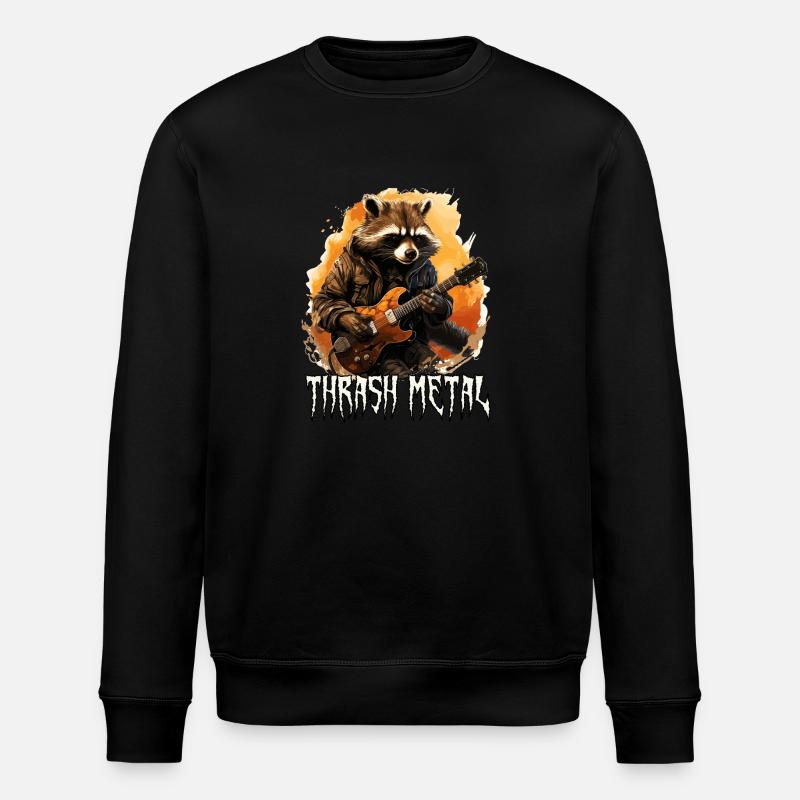 Drôle Thrash Métal Raton laveur - Sweat bio ROLLER Stanley/Stella Unisexe - noir