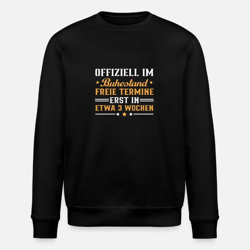 Offiziell im ruhestand - Stanley/Stella Unisex Bio-Sweatshirt ROLLER - Schwarz