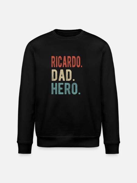 Ricardo Dad Hero - Stanley/Stella ROLLER Unisex Organic Sweatshirt - black