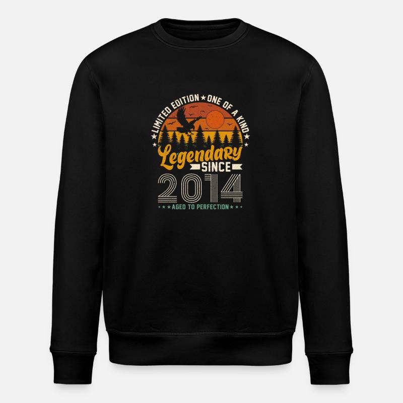Anniversaire rétro 2014 - Sweat bio ROLLER Stanley/Stella Unisexe - noir