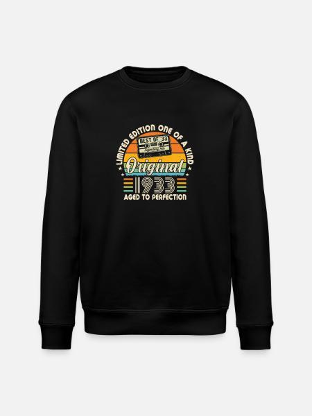 1933 - 90 years legendary - Stanley/Stella ROLLER Unisex Organic Sweatshirt - black