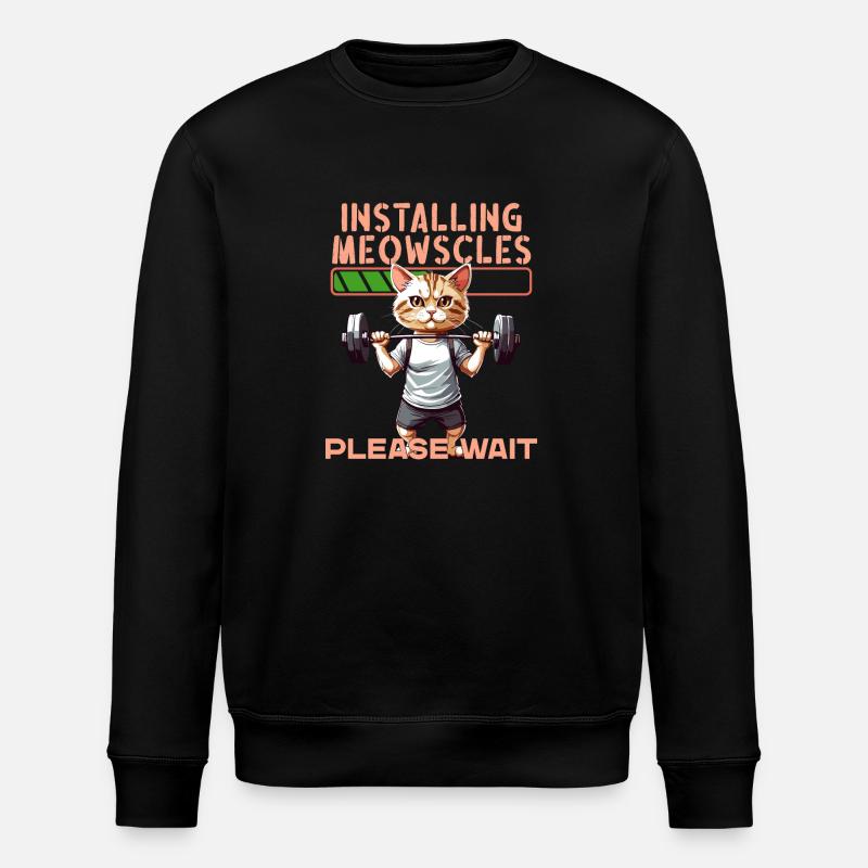 Fitness Chat Musculation Dire Design - Sweat bio ROLLER Stanley/Stella Unisexe - noir