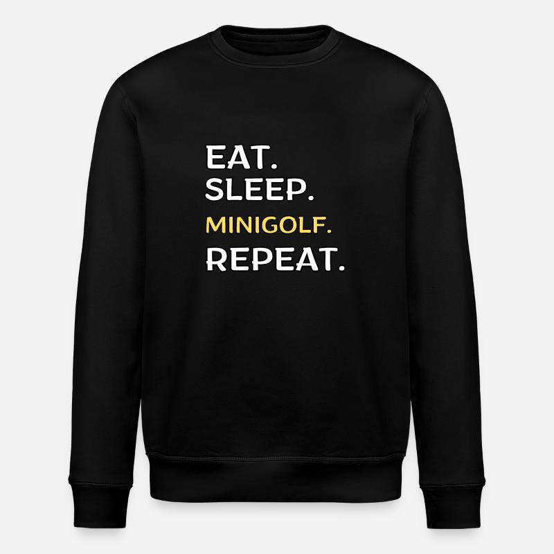 Minigolf - Stanley/Stella Unisex Bio-Sweatshirt ROLLER - Schwarz