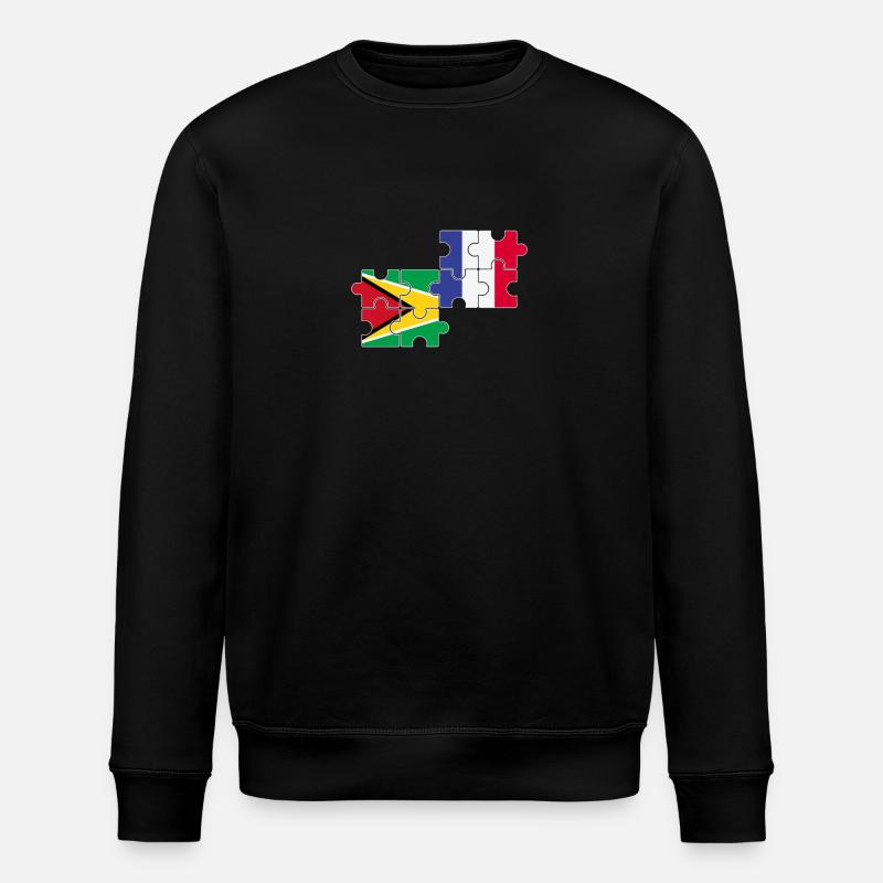 Guyane France Drapeau Guyane française - Sweat bio ROLLER Stanley/Stella Unisexe - noir