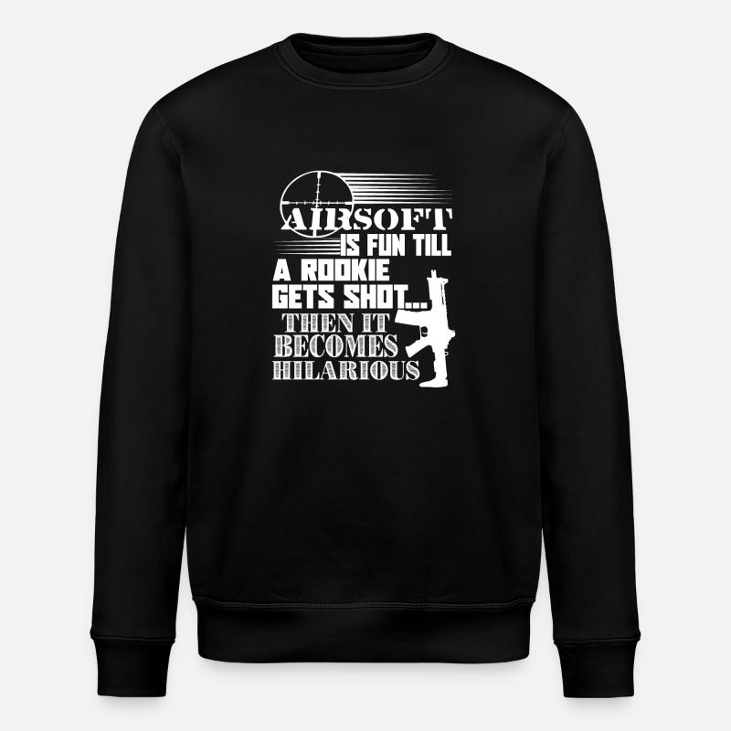 Airsoft Airsoft Is Fun - Stanley/Stella ROLLER Unisex Organic Sweatshirt - black