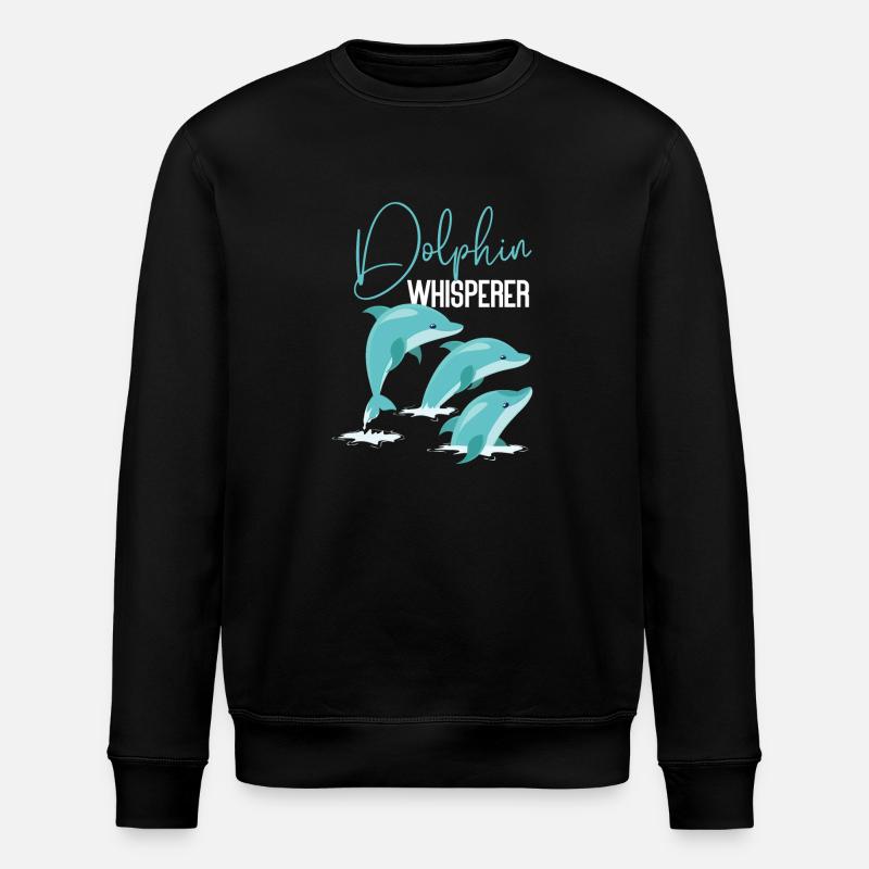 Dauphin Dauphin Chuchoteur - Sweat bio ROLLER Stanley/Stella Unisexe - noir