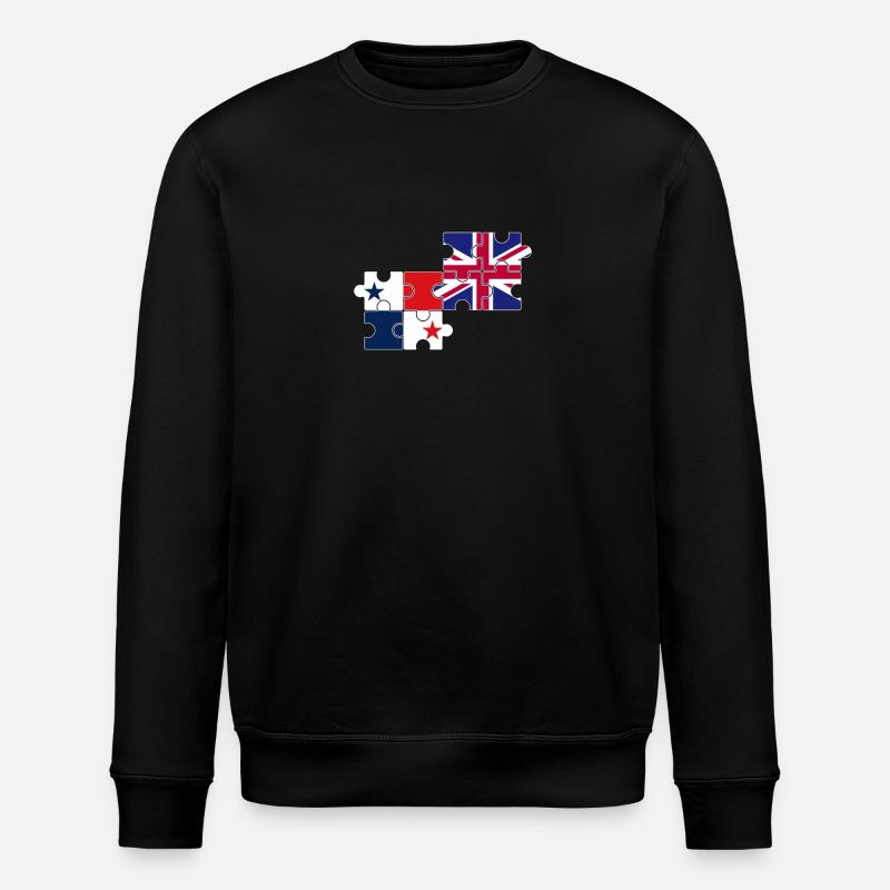 Panama Royaume-Uni Drapeau britannique panaméen - Sweat bio ROLLER Stanley/Stella Unisexe - noir