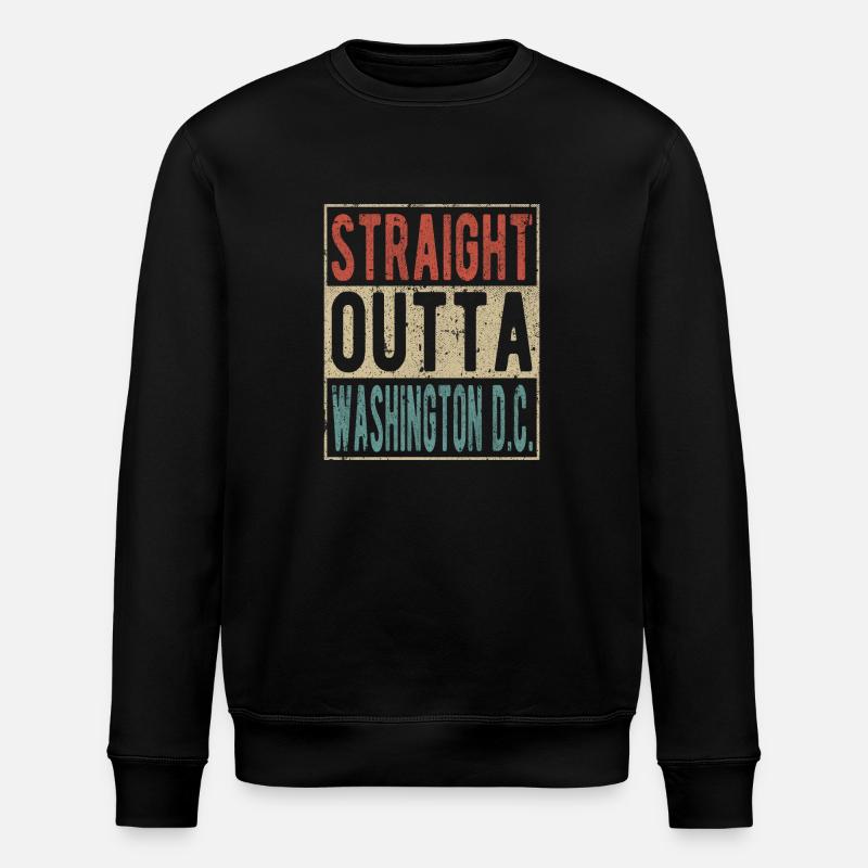 Direkt aus Washington D.C. - Stanley/Stella Unisex Bio-Sweatshirt ROLLER - Schwarz