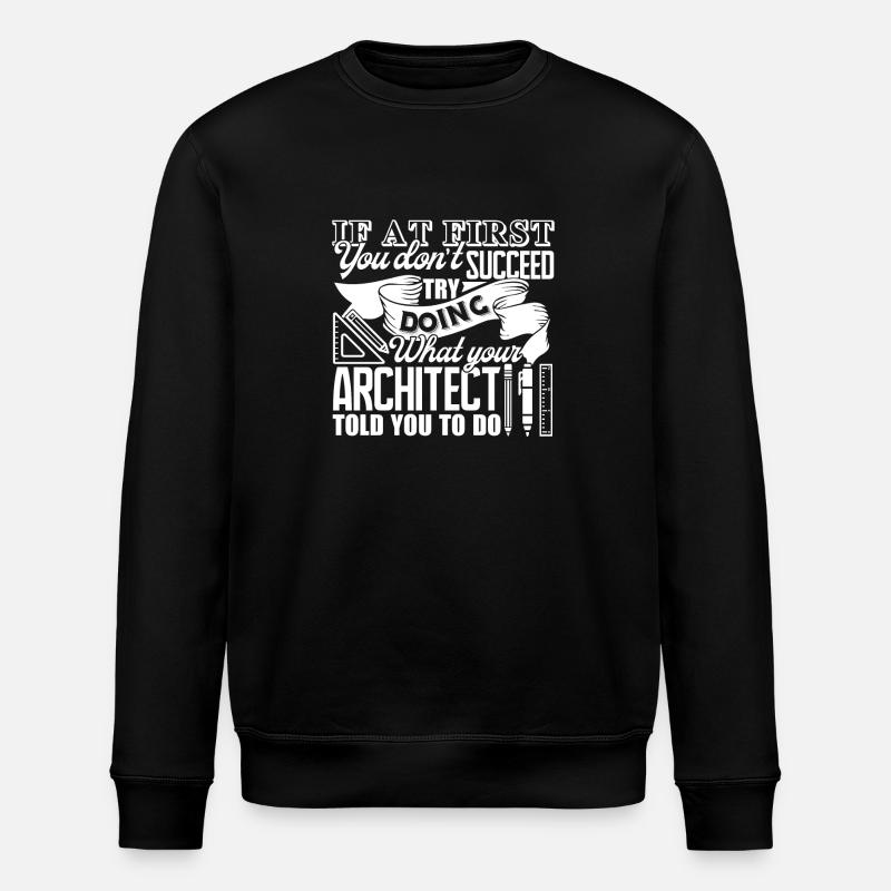 Architect Proud Architect - Stanley/Stella ROLLER Unisex Organic Sweatshirt - black