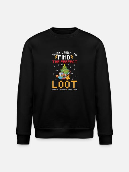 Gamer Christmas - Stanley/Stella ROLLER Unisex Organic Sweatshirt - black