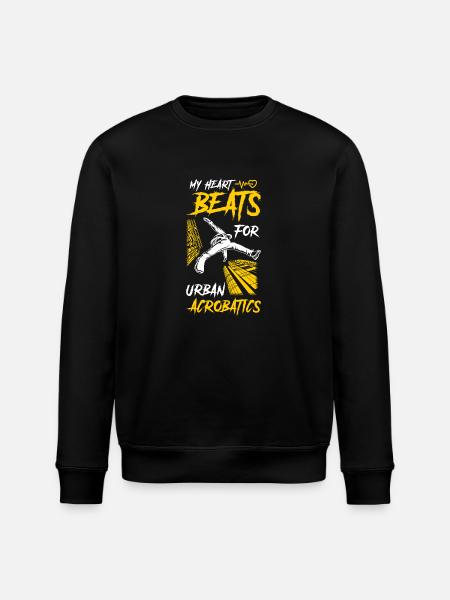 Urban Parkour Athlete Freerunning - Stanley/Stella ROLLER Unisex Organic Sweatshirt - black