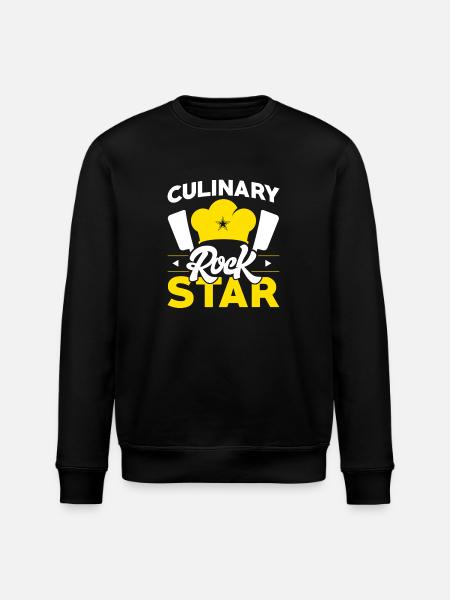 Chef Cook Kitchen Culinary Gift - Stanley/Stella ROLLER Unisex Organic Sweatshirt - black