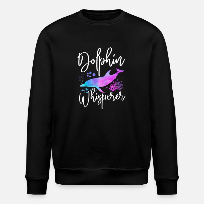 Dolphin Dolphin Whisperer - Stanley/Stella Unisex Bio-Sweatshirt ROLLER - Schwarz