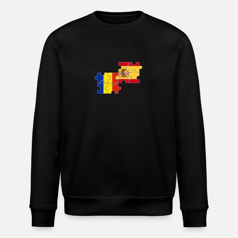 Roumanie Espagne Drapeau Espagnol Roumain - Sweat bio ROLLER Stanley/Stella Unisexe - noir