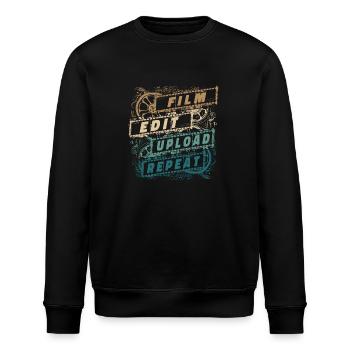 Filmemacher Produzent Filmregisseur Kameramann - Stanley/Stella Unisex Bio-Sweatshirt ROLLER - Schwarz - Vorne - Nik (191cm)