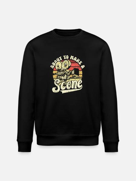 Filmmaker Cinematography Director Producer Design - Stanley/Stella ROLLER Unisex Organic Sweatshirt - black