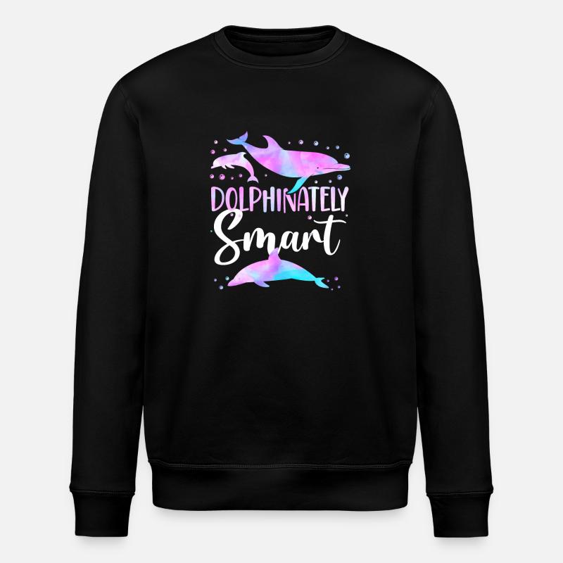 Dolphin Dolphinateley Smart - Stanley/Stella Unisex Bio-Sweatshirt ROLLER - Schwarz