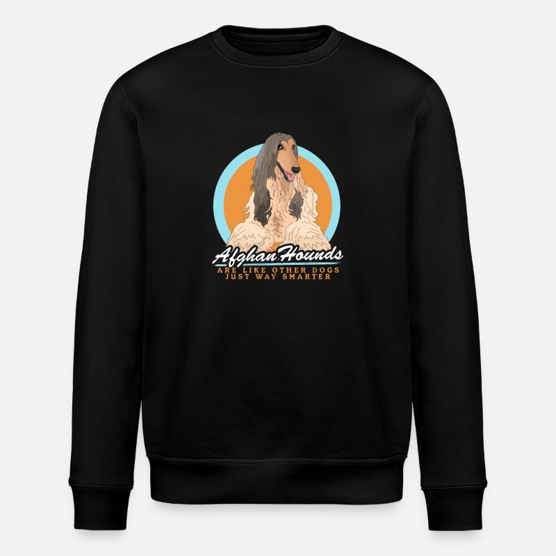 Afghanischer Windhund Hundebesitzer Geschenk - Stanley/Stella Unisex Bio-Sweatshirt ROLLER - Schwarz