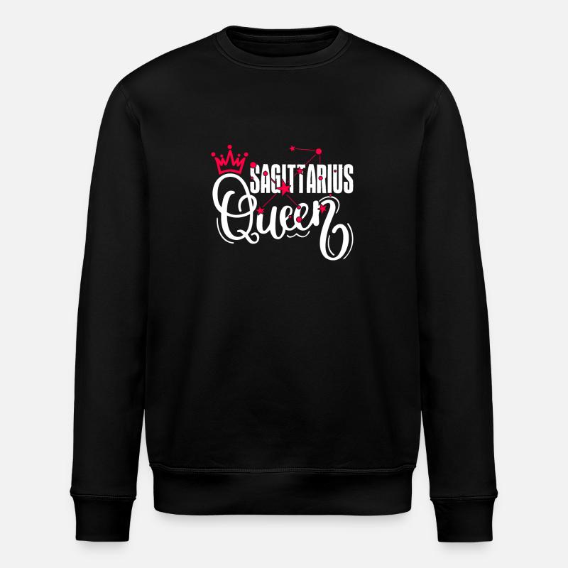 Sagittarius Sagittarius Queen Horoscope - Stanley/Stella ROLLER Unisex Organic Sweatshirt - black