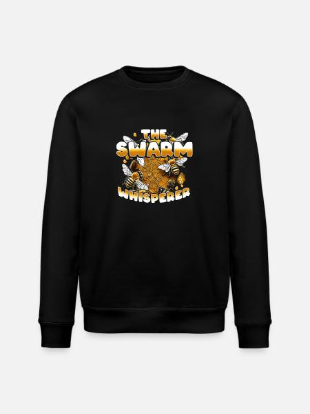 Swarm Catcher Bee Beekeeping Beekeeper - Stanley/Stella ROLLER Unisex Organic Sweatshirt - black