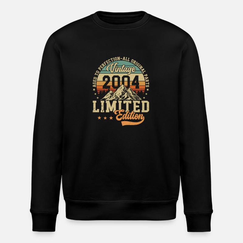 Legendary 2004 Birthday Shirt - Stanley/Stella ROLLER Unisex Organic Sweatshirt - black